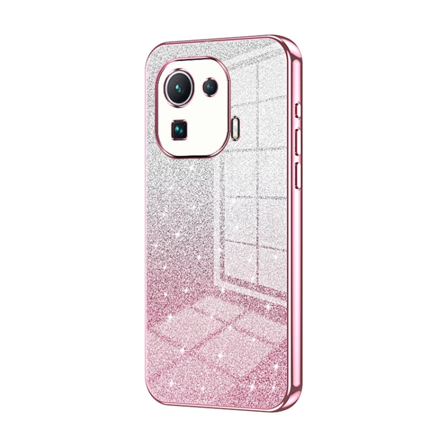 Gradient Glitter Powder Electroplated Phone Case, For Xiaomi Mi 11 Pro, For Xiaomi Mi 11, For Xiaomi Mi 10 Lite 5G