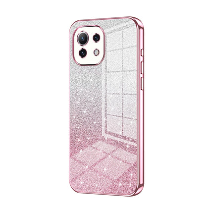 Gradient Glitter Powder Electroplated Phone Case, For Xiaomi 12 / 12X, For Xiaomi Mi 11 Lite 4G / 5G, For Xiaomi 11T / 11T Pro