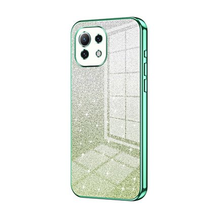 Gradient Glitter Powder Electroplated Phone Case, For Xiaomi 12 / 12X, For Xiaomi Mi 11 Lite 4G / 5G, For Xiaomi 11T / 11T Pro