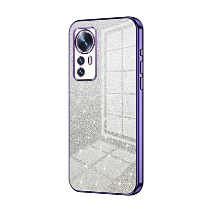 Gradient Glitter Powder Electroplated Phone Case, For Xiaomi 12 / 12X, For Xiaomi Mi 11 Lite 4G / 5G, For Xiaomi 11T / 11T Pro