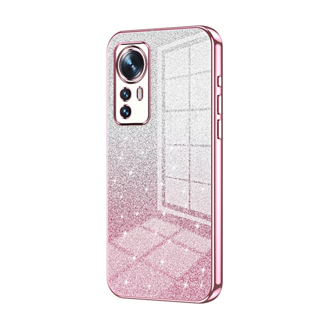 Gradient Glitter Powder Electroplated Phone Case, For Xiaomi 12 / 12X, For Xiaomi Mi 11 Lite 4G / 5G, For Xiaomi 11T / 11T Pro