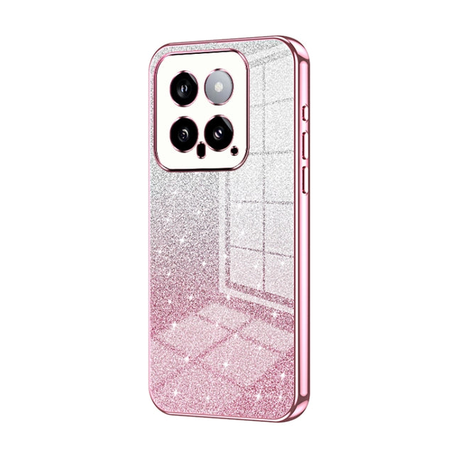 Gradient Glitter Powder Electroplated Phone Case, For Xiaomi 14, For Xiaomi 13 Ultra, For Xiaomi Civi 3