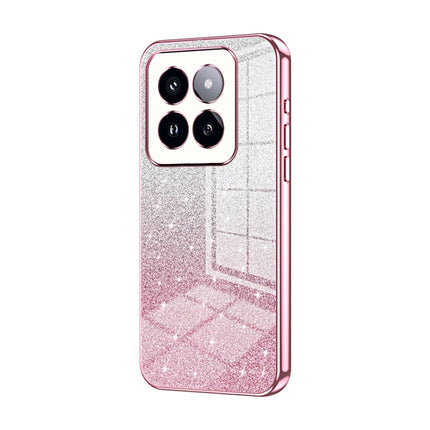 Gradient Glitter Powder Electroplated Phone Case, For Xiaomi 14T, For Xiaomi 14 Ultra, For Xiaomi 14 Pro