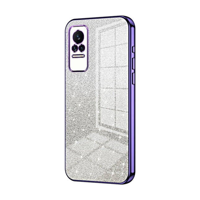 Gradient Glitter Powder Electroplated Phone Case, For Xiaomi Civi / Civi 1S, For Xiaomi Poco M4 Pro, For Xiaomi Poco X4 Pro 5G