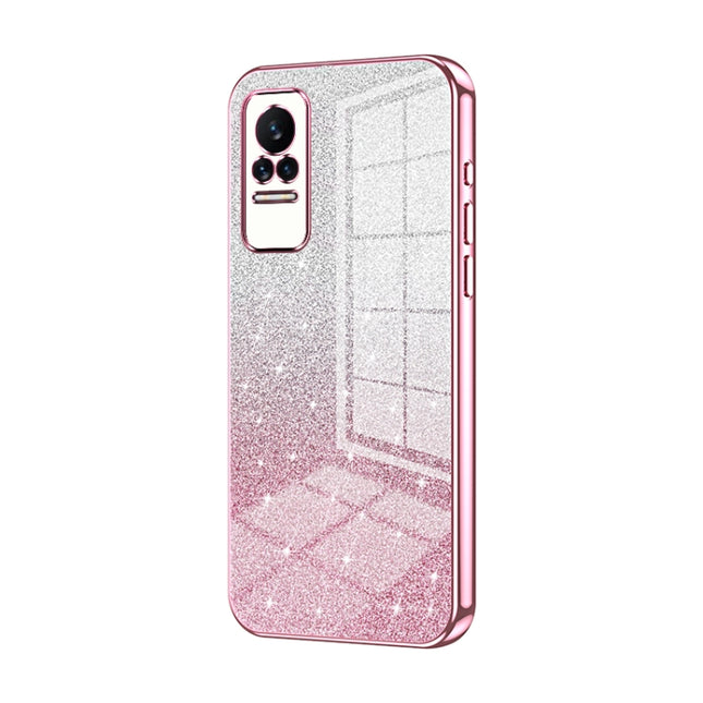 Gradient Glitter Powder Electroplated Phone Case, For Xiaomi Civi / Civi 1S, For Xiaomi Poco M4 Pro, For Xiaomi Poco X4 Pro 5G