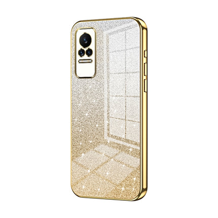 Gradient Glitter Powder Electroplated Phone Case, For Xiaomi Civi / Civi 1S, For Xiaomi Poco M4 Pro, For Xiaomi Poco X4 Pro 5G