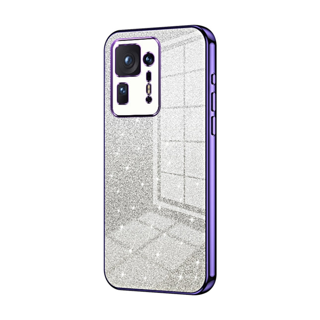 Gradient Glitter Powder Electroplated Phone Case, For Xiaomi Mix 4, For Xiaomi Mi 10S, For Xiaomi Mi 11 Ultra