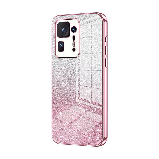 Gradient Glitter Powder Electroplated Phone Case, For Xiaomi Mix 4, For Xiaomi Mi 10S, For Xiaomi Mi 11 Ultra