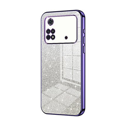 Gradient Glitter Powder Electroplated Phone Case, For Xiaomi Civi / Civi 1S, For Xiaomi Poco M4 Pro, For Xiaomi Poco X4 Pro 5G