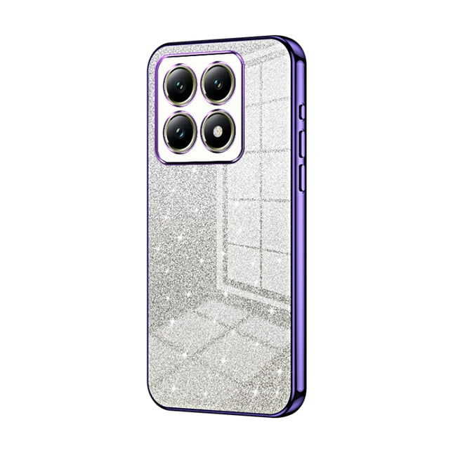 Gradient Glitter Powder Electroplated Phone Case, For Xiaomi 14T, For Xiaomi 14 Ultra, For Xiaomi 14 Pro