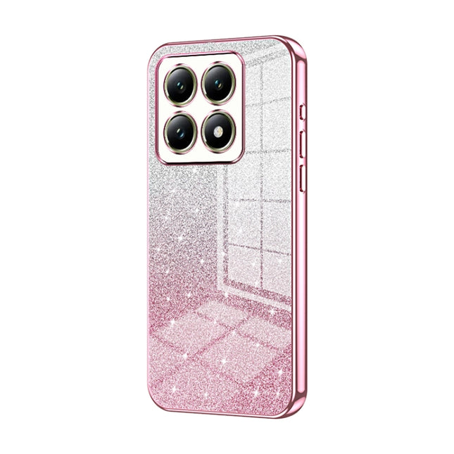 Gradient Glitter Powder Electroplated Phone Case, For Xiaomi 14T, For Xiaomi 14 Ultra, For Xiaomi 14 Pro