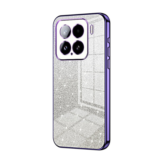 Gradient Glitter Powder Electroplated Phone Case, For Xiaomi 15 Pro, For Xiaomi 15, For Xiaomi 14T Pro