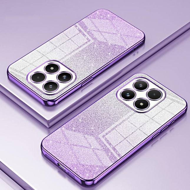 Gradient Glitter Powder Electroplated Phone Case, For Xiaomi 17, For Xiaomi 15T Pro, For Xiaomi 15T