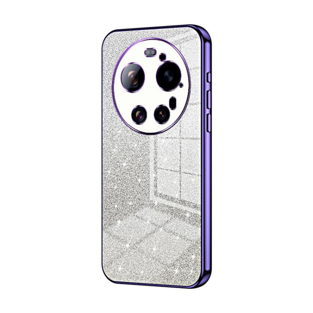 Gradient Glitter Powder Electroplated Phone Case, For Xiaomi 17 Ultra, For Xiaomi 17 Pro Max, For Xiaomi 17 Pro