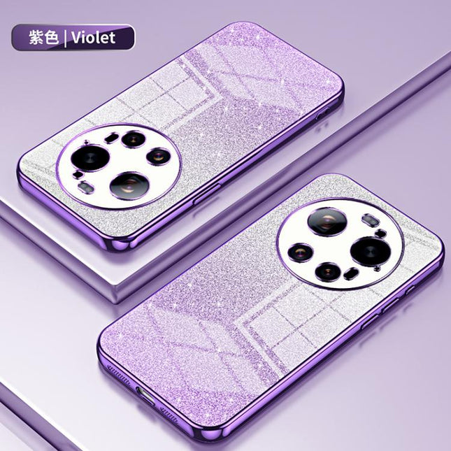 Gradient Glitter Powder Electroplated Phone Case, For Xiaomi 17 Ultra, For Xiaomi 17 Pro Max, For Xiaomi 17 Pro