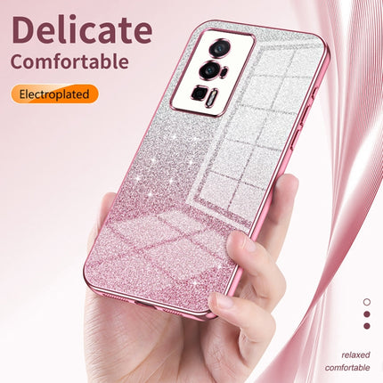 Gradient Glitter Powder Electroplated Phone Case, For Xiaomi 17 Ultra, For Xiaomi 17 Pro Max, For Xiaomi 17 Pro