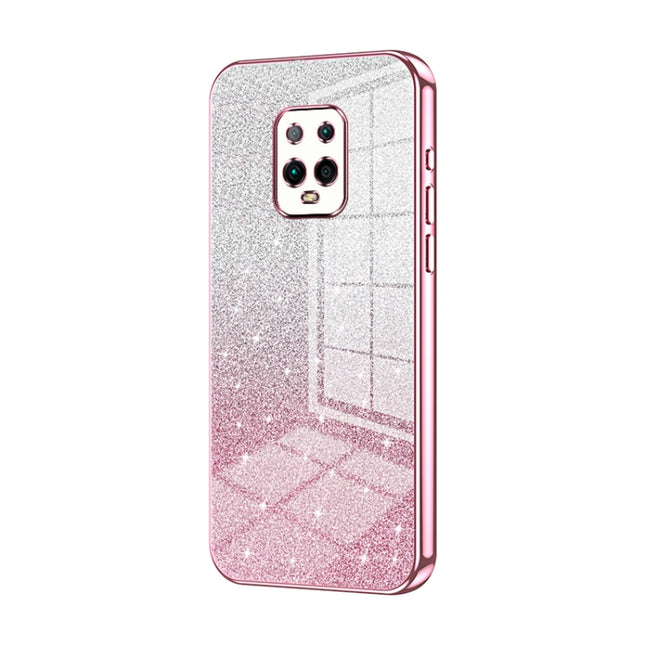 Gradient Glitter Powder Electroplated Phone Case, For Xiaomi Redmi 10X Pro 5G, For Xiaomi Redmi 10X 5G, For Xiaomi Redmi Note 9 / 10X 4G
