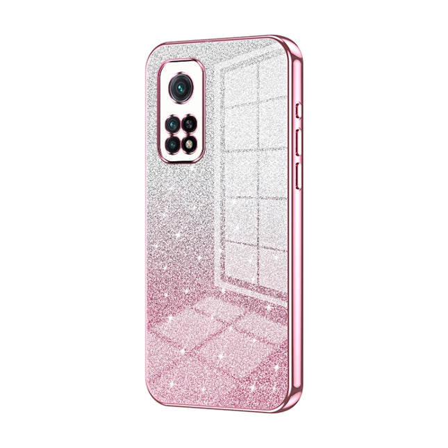 Gradient Glitter Powder Electroplated Phone Case, For Xiaomi Redmi K30S / Mi 10T Pro 5G, For Xiaomi Redmi K30 Pro / K30 Ultra, For Xiaomi Redmi K30 / K30 5G