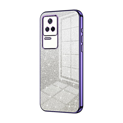 Gradient Glitter Powder Electroplated Phone Case, For Xiaomi Redmi Note 10/Note 10S, For Xiaomi Redmi Note 11 Global / Note 11S, For Xiaomi Redmi K40S / Poco F4