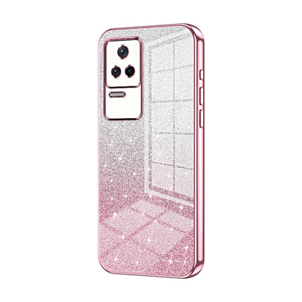 Gradient Glitter Powder Electroplated Phone Case, For Xiaomi Redmi Note 10/Note 10S, For Xiaomi Redmi Note 11 Global / Note 11S, For Xiaomi Redmi K40S / Poco F4
