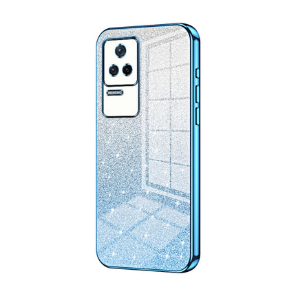 Gradient Glitter Powder Electroplated Phone Case, For Xiaomi Redmi Note 10/Note 10S, For Xiaomi Redmi Note 11 Global / Note 11S, For Xiaomi Redmi K40S / Poco F4