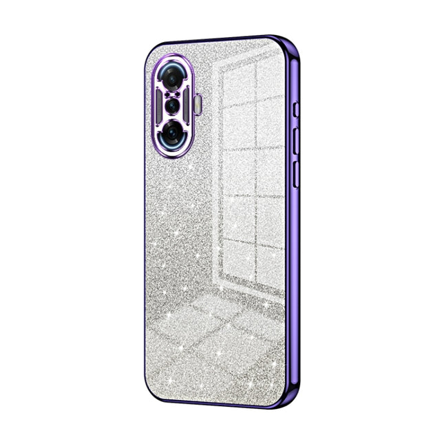 Gradient Glitter Powder Electroplated Phone Case, For Xiaomi Redmi K40 Gaming/Poco F3 GT, For Xiaomi Redmi K40 / K40 Pro / K40 Pro+, For Xiaomi Redmi Note 10 Pro/10 Pro Max