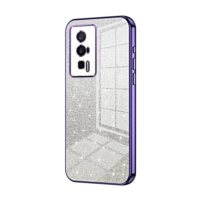 Gradient Glitter Powder Electroplated Phone Case, For Xiaomi Redmi K60 / K60 Pro, For Xiaomi Redmi Note 12 Pro+, For Xiaomi Redmi Note 12S