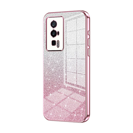 Gradient Glitter Powder Electroplated Phone Case, For Xiaomi Redmi K60 / K60 Pro, For Xiaomi Redmi Note 12 Pro+, For Xiaomi Redmi Note 12S