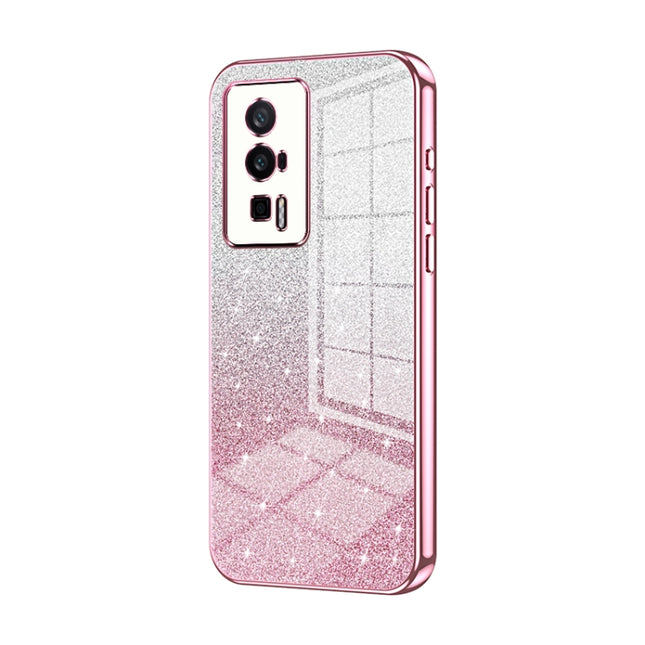 Gradient Glitter Powder Electroplated Phone Case, For Xiaomi Redmi K60 / K60 Pro, For Xiaomi Redmi Note 12 Pro+, For Xiaomi Redmi Note 12S