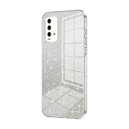 Gradient Glitter Powder Electroplated Phone Case, For Xiaomi Redmi Note 9 5G / Note 9T, For Xiaomi Redmi Note 9 Pro 5G/Mi 10T Lite, For Xiaomi Redmi Note 9 4G