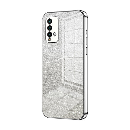 Gradient Glitter Powder Electroplated Phone Case, For Xiaomi Redmi Note 9 5G / Note 9T, For Xiaomi Redmi Note 9 Pro 5G/Mi 10T Lite, For Xiaomi Redmi Note 9 4G