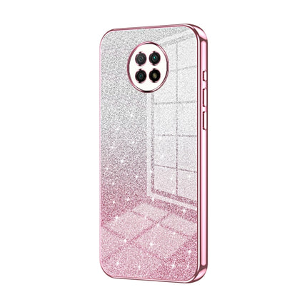 Gradient Glitter Powder Electroplated Phone Case, For Xiaomi Redmi Note 9 5G / Note 9T, For Xiaomi Redmi Note 9 Pro 5G/Mi 10T Lite, For Xiaomi Redmi Note 9 4G