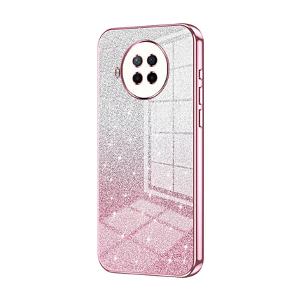 Gradient Glitter Powder Electroplated Phone Case, For Xiaomi Redmi Note 9 5G / Note 9T, For Xiaomi Redmi Note 9 Pro 5G/Mi 10T Lite, For Xiaomi Redmi Note 9 4G