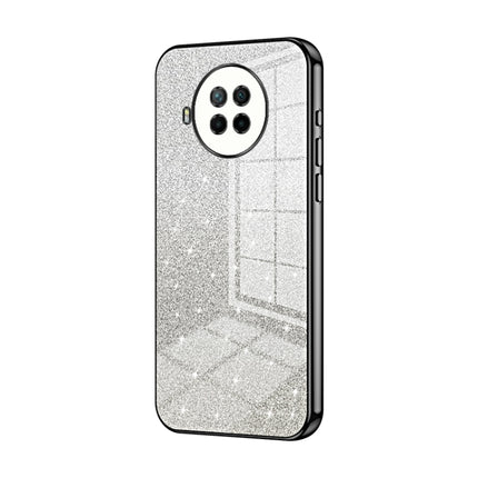 Gradient Glitter Powder Electroplated Phone Case, For Xiaomi Redmi Note 9 5G / Note 9T, For Xiaomi Redmi Note 9 Pro 5G/Mi 10T Lite, For Xiaomi Redmi Note 9 4G