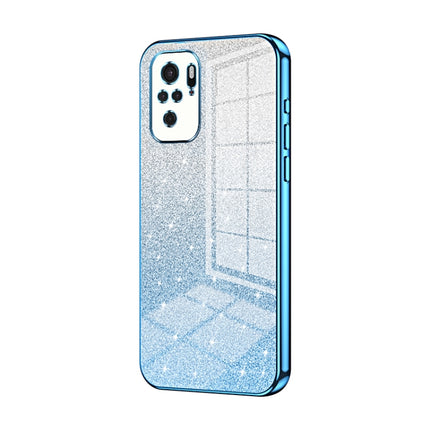 Gradient Glitter Powder Electroplated Phone Case, For Xiaomi Redmi Note 10/Note 10S, For Xiaomi Redmi Note 11 Global / Note 11S, For Xiaomi Redmi K40S / Poco F4