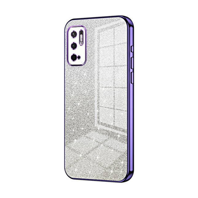 Gradient Glitter Powder Electroplated Phone Case, For Xiaomi Redmi Note 10 5G / Note 10T 5G, For Xiaomi Redmi Note 10 Pro 5G/Poco X3 GT, For Xiaomi Redmi Note 8 / Note 8 2021