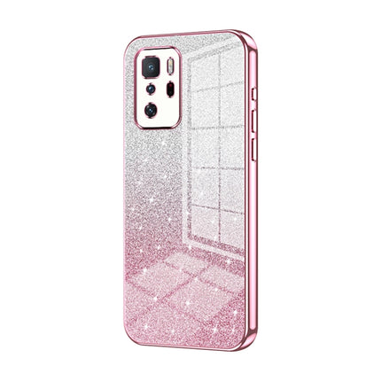 Gradient Glitter Powder Electroplated Phone Case, For Xiaomi Redmi Note 10 5G / Note 10T 5G, For Xiaomi Redmi Note 10 Pro 5G/Poco X3 GT, For Xiaomi Redmi Note 8 / Note 8 2021