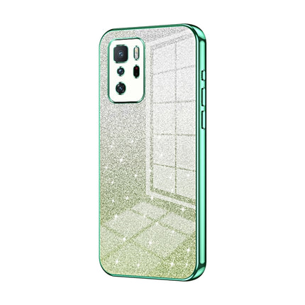 Gradient Glitter Powder Electroplated Phone Case, For Xiaomi Redmi Note 10 5G / Note 10T 5G, For Xiaomi Redmi Note 10 Pro 5G/Poco X3 GT, For Xiaomi Redmi Note 8 / Note 8 2021