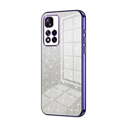Gradient Glitter Powder Electroplated Phone Case, For Xiaomi Redmi Note 11T 5G/Note 11S 5G, For Xiaomi Redmi K50 / K50 Pro, For Xiaomi Redmi Note 11 Pro+ 5G