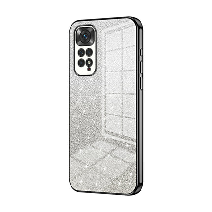 Gradient Glitter Powder Electroplated Phone Case, For Xiaomi Redmi Note 10/Note 10S, For Xiaomi Redmi Note 11 Global / Note 11S, For Xiaomi Redmi K40S / Poco F4