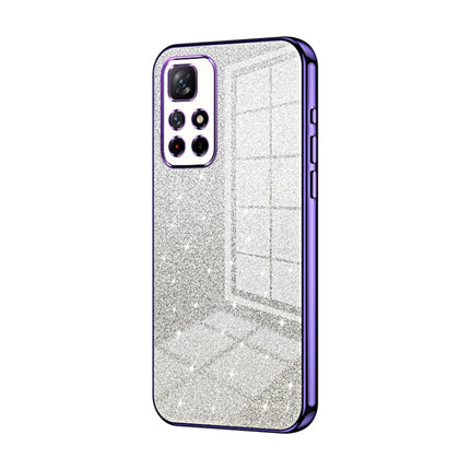 Gradient Glitter Powder Electroplated Phone Case, For Xiaomi Redmi Note 11T 5G/Note 11S 5G, For Xiaomi Redmi K50 / K50 Pro, For Xiaomi Redmi Note 11 Pro+ 5G