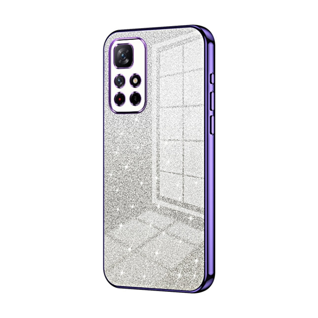 Gradient Glitter Powder Electroplated Phone Case, For Xiaomi Redmi Note 11T 5G/Note 11S 5G, For Xiaomi Redmi K50 / K50 Pro, For Xiaomi Redmi Note 11 Pro+ 5G