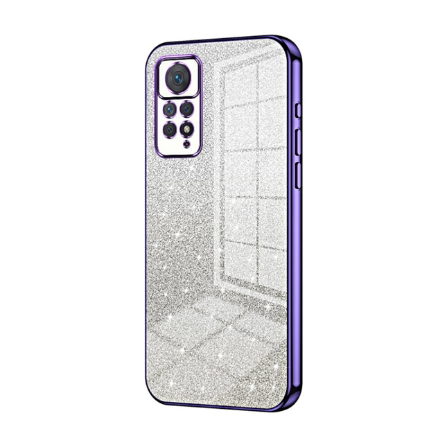 Gradient Glitter Powder Electroplated Phone Case, For Xiaomi Redmi Note 11 Pro 4G/5G Global, For Xiaomi Redmi Note 12 4G, For Xiaomi Redmi Note 12 Pro 5G