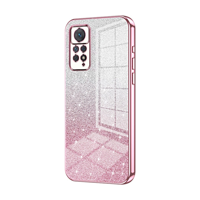 Gradient Glitter Powder Electroplated Phone Case, For Xiaomi Redmi Note 11 Pro 4G/5G Global, For Xiaomi Redmi Note 12 4G, For Xiaomi Redmi Note 12 Pro 5G