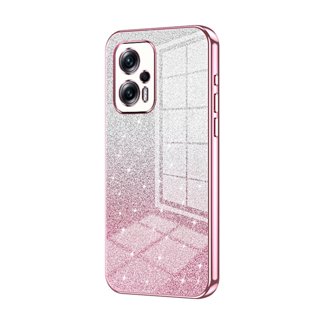 Gradient Glitter Powder Electroplated Phone Case, For Xiaomi Redmi Note 11T Pro/Poco X4 GT, For Xiaomi Redmi Note 12R Pro, For Xiaomi Redmi Note 12 Turbo/Poco F5