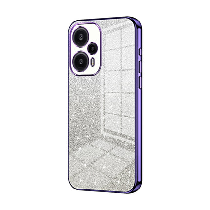 Gradient Glitter Powder Electroplated Phone Case, For Xiaomi Redmi Note 11T Pro/Poco X4 GT, For Xiaomi Redmi Note 12R Pro, For Xiaomi Redmi Note 12 Turbo/Poco F5