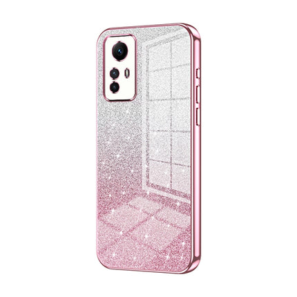 Gradient Glitter Powder Electroplated Phone Case, For Xiaomi Redmi K60 / K60 Pro, For Xiaomi Redmi Note 12 Pro+, For Xiaomi Redmi Note 12S
