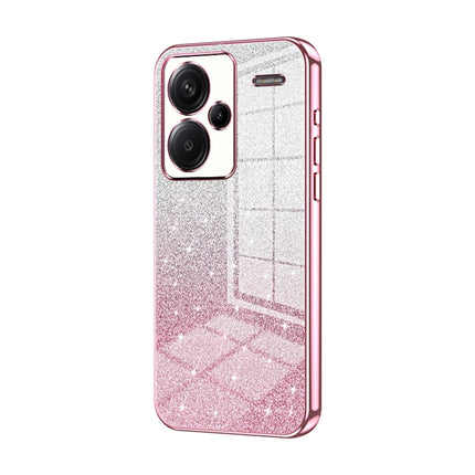 Gradient Glitter Powder Electroplated Phone Case, For Xiaomi Redmi Note 13 4G, For Xiaomi Redmi Note 13 5G, For Xiaomi Redmi Note 13 Pro+