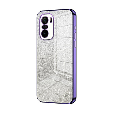 Gradient Glitter Powder Electroplated Phone Case, For Xiaomi Redmi K40 Gaming/Poco F3 GT, For Xiaomi Redmi K40 / K40 Pro / K40 Pro+, For Xiaomi Redmi Note 10 Pro/10 Pro Max