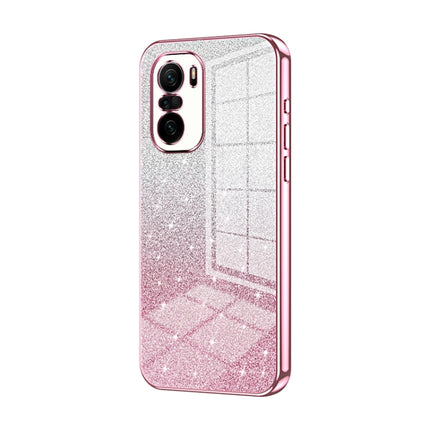 Gradient Glitter Powder Electroplated Phone Case, For Xiaomi Redmi K40 Gaming/Poco F3 GT, For Xiaomi Redmi K40 / K40 Pro / K40 Pro+, For Xiaomi Redmi Note 10 Pro/10 Pro Max